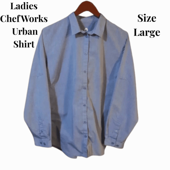ChefWorks Urban Collection Women's Shirt Sz Large - Picture 1 of 6